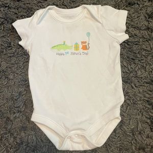 EUC 0-3 Month Gymboree First Father’s Day Onesie